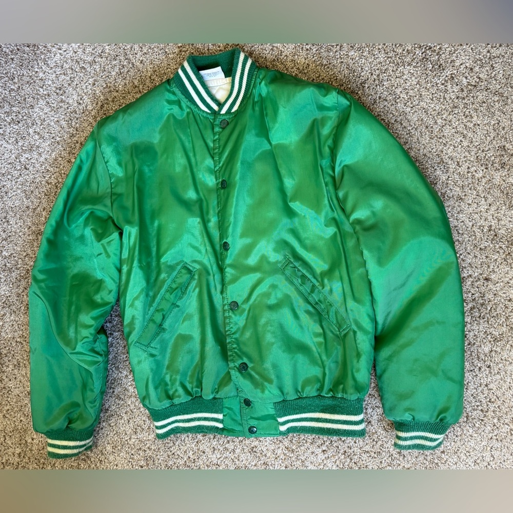 Vintage varsity jacket size small kelly green